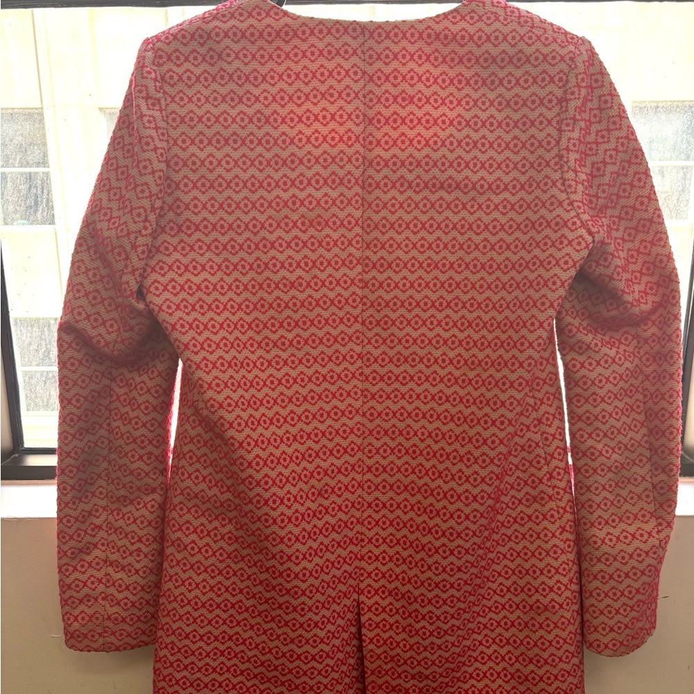 Scotch & Soda Pink Geometric Women's Blazer - Picture 3 of 4